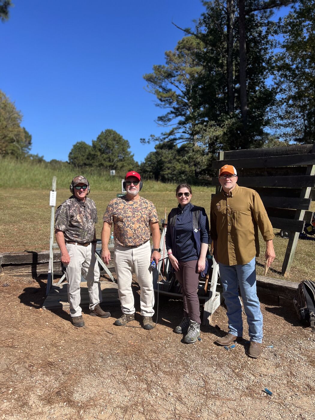 The group at a shooting stand